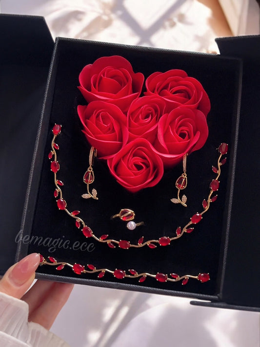 Set tulips for Valentines in Red ♥️🌷