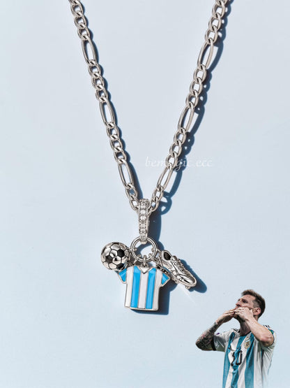 Collar Messi / Plateado 🩵⚽️