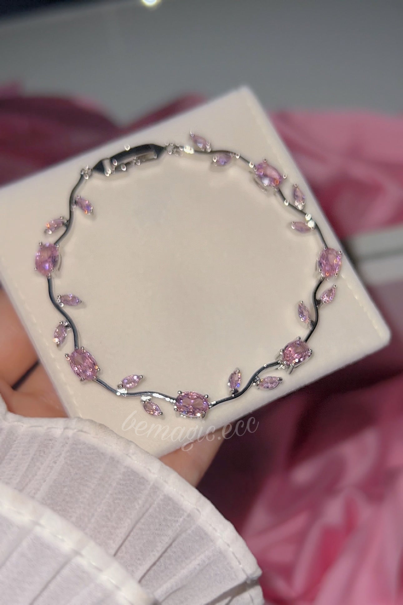 Tulips for her 🌷 Set Rosado y Plateado