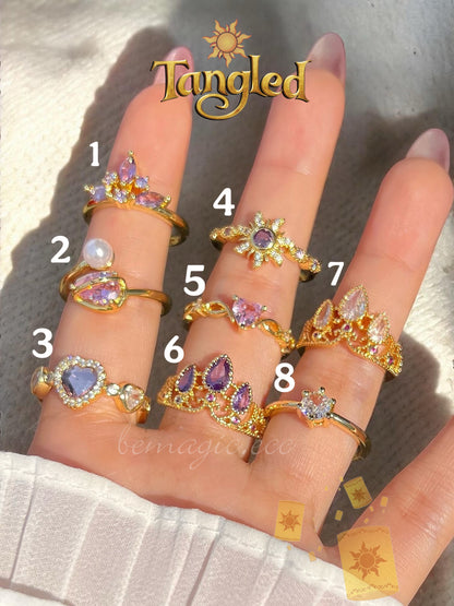 Anillos Rapunzel, Compra 3 y Joyero Gratis 💜☀️