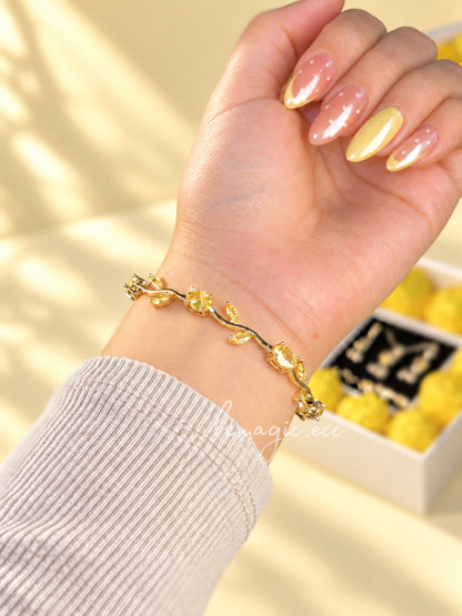 Brazalete tulipanes amarillos 🌷