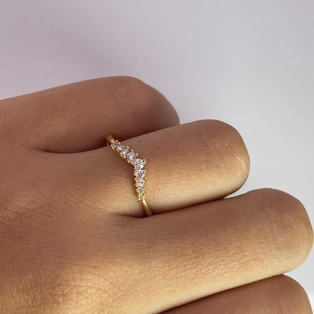 Anillo promesa crown Dorado 💍 Plata 925