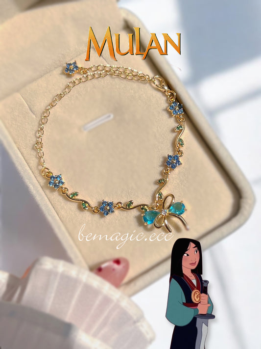 Brazalete  Lazo Mulan 🌸🩵