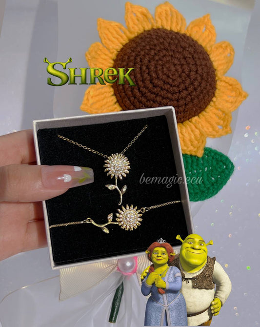 Set Cadena & brazalete Sherk anti ansiedad 3