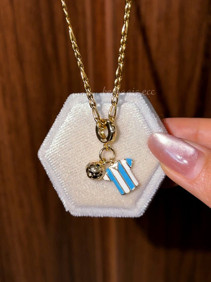 Collar Messi / Dorado 🩵⚽️