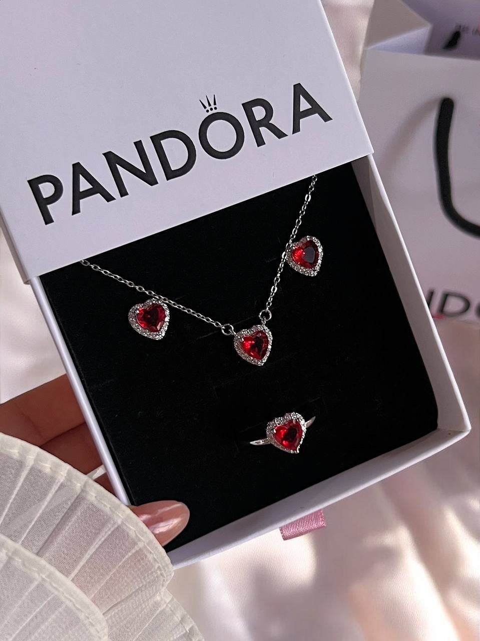 Set red corazones ♥️ 💍