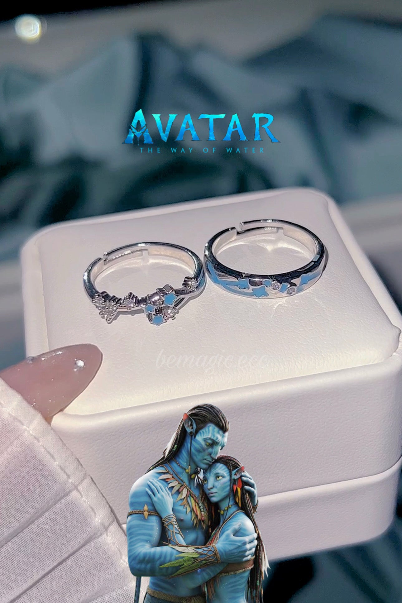 Anillos promesa Avatar 🩵 Neytiri y Jake 💍