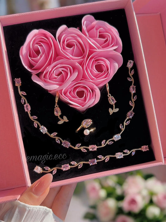 Tulips for Valentines 🌷 Set Rosado, Lila Dorado