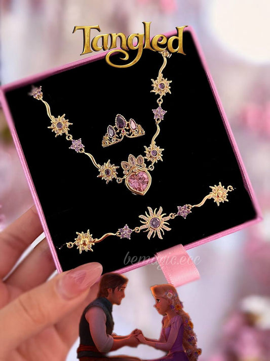 Set completo Rapunzel Dorado💜👑☀️