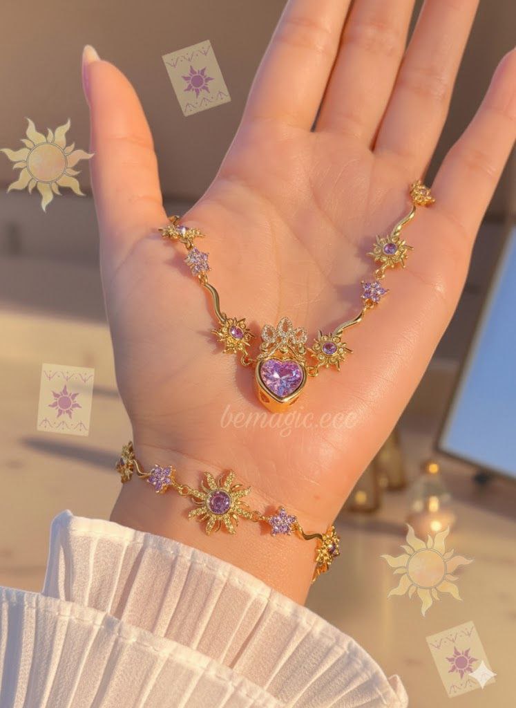 Set completo Rapunzel Dorado💜👑☀️