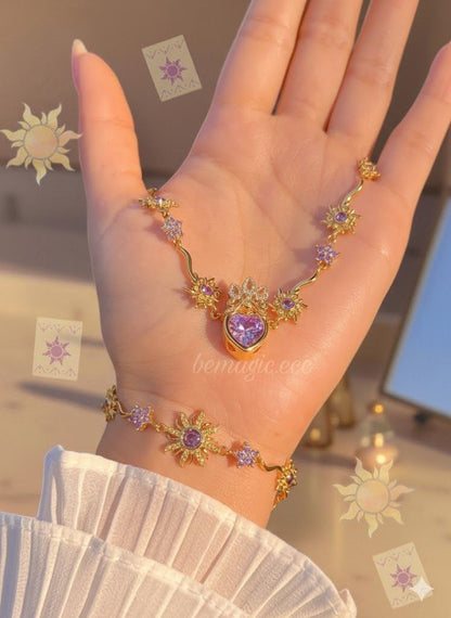 Set completo Rapunzel Dorado💜👑☀️