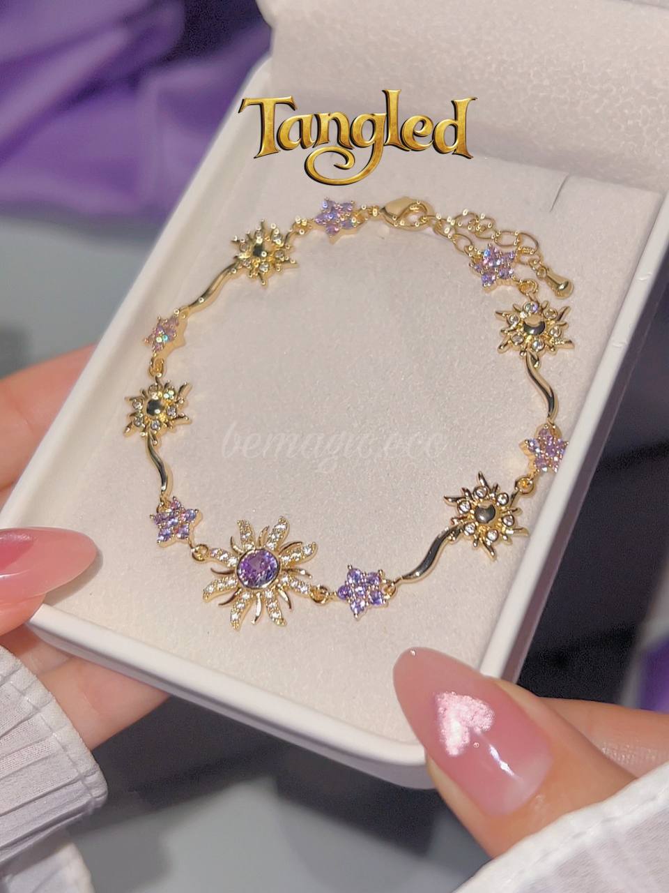 Set completo Rapunzel Dorado💜👑☀️