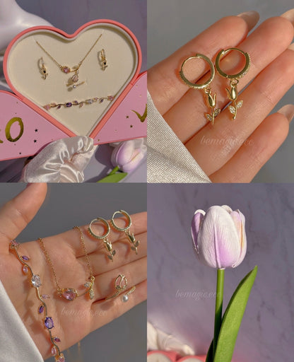 Tulipanes de Primavera 💐 Set Jardín de Tulipanes